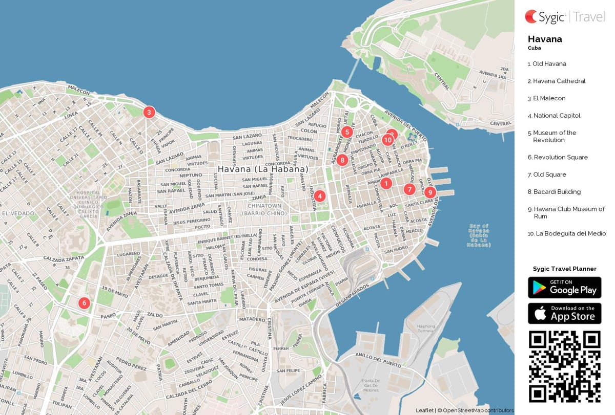 Havana trên bản đồ