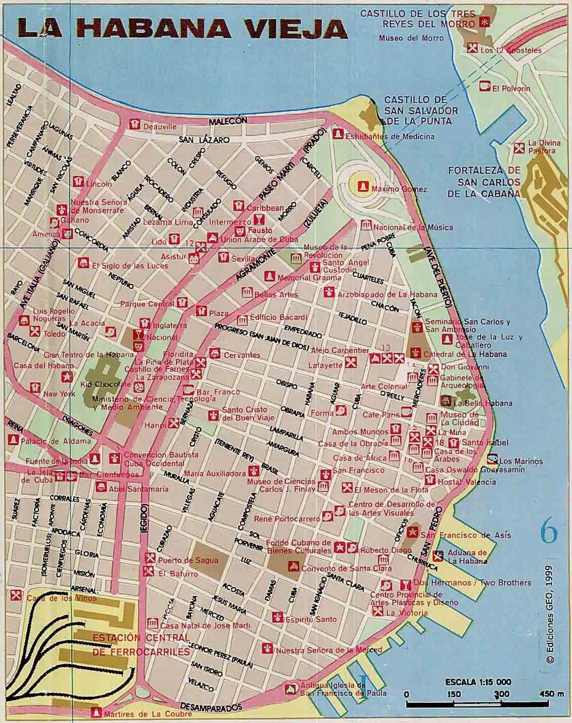 già Havana, Cuba bản đồ
