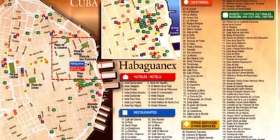 Havana ngắm cảnh bản đồ